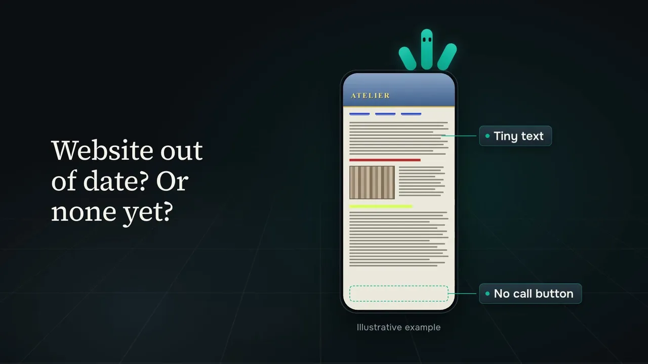 Still from the video: Websites