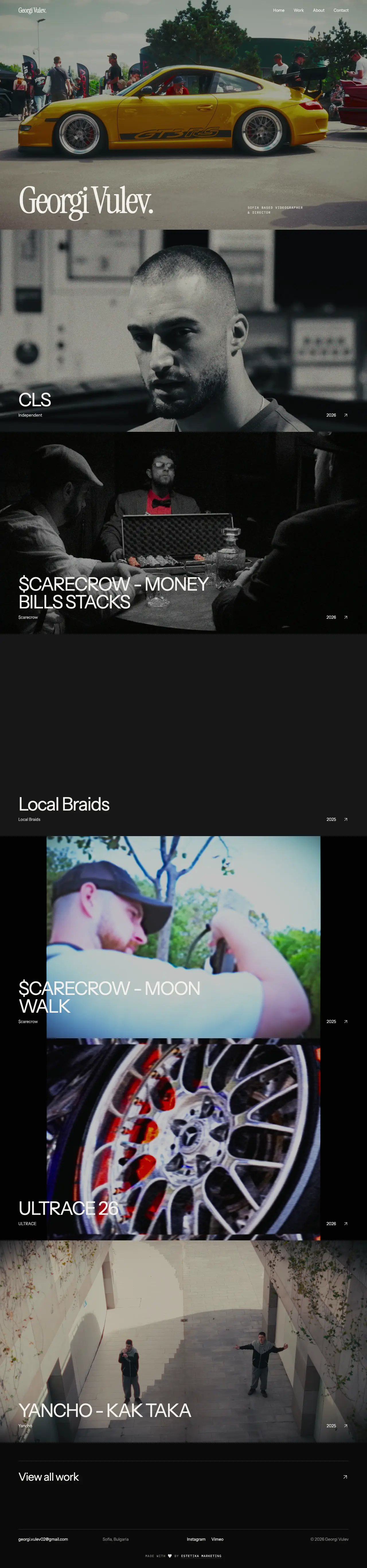 Georgi Vulev – Startseite (Screenshot)